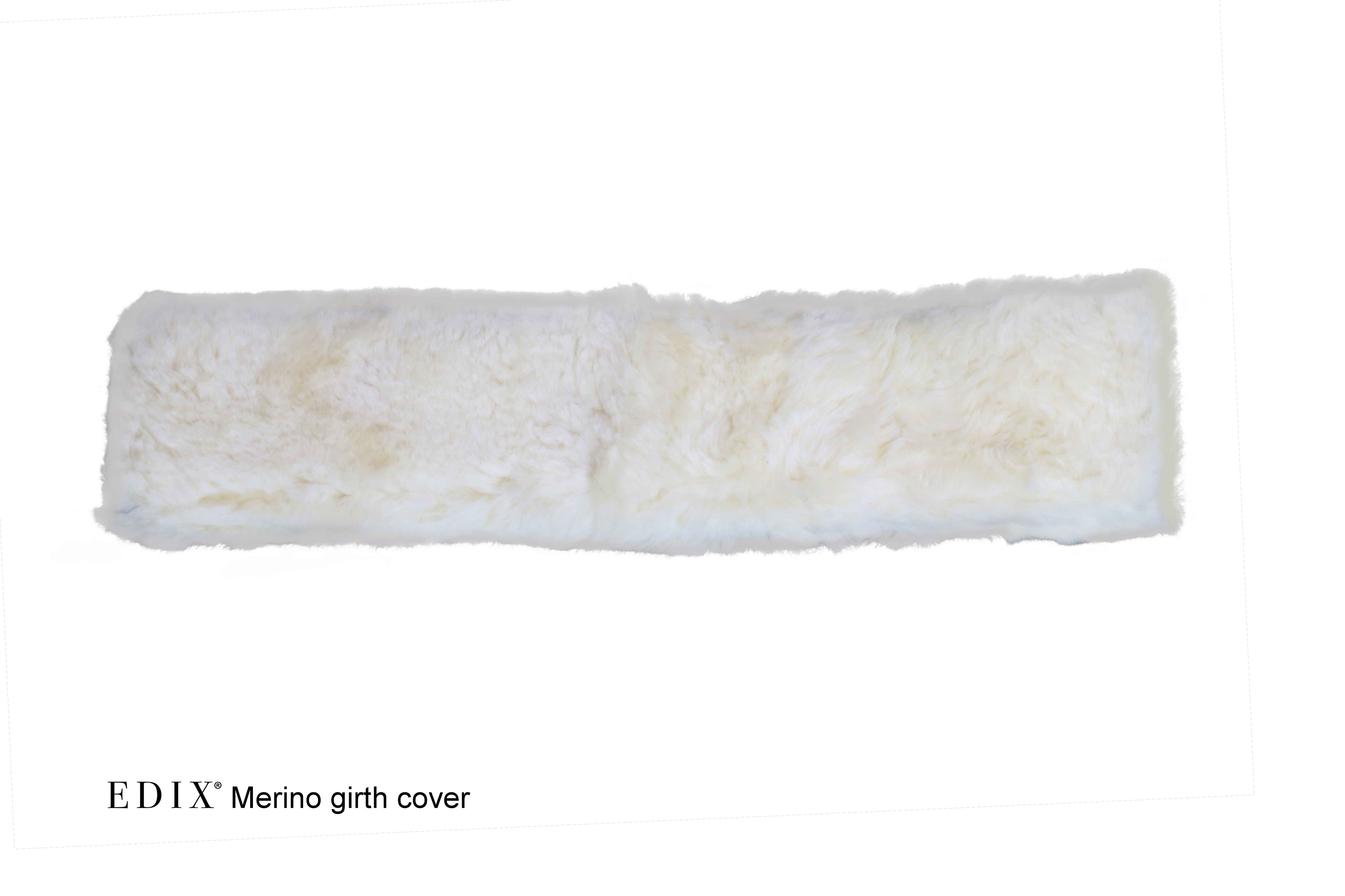 EDIX® Girth cover / girth sleeve, genuine Merino wool, natural