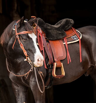 Horsedream® Westernpad 6136 Square (30 mm lammskinn)