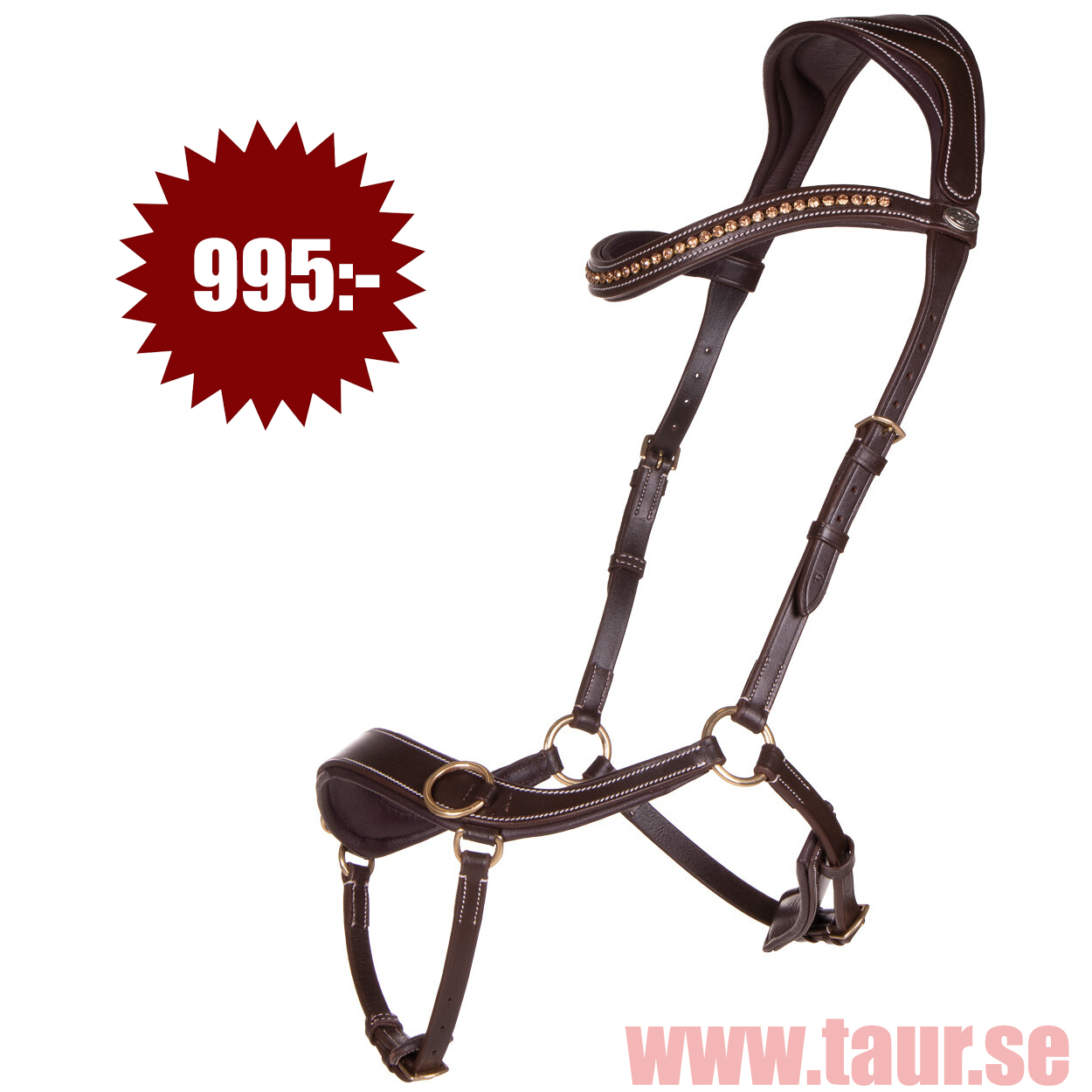 Bettlöst anatomiskt träns Brun 995:-