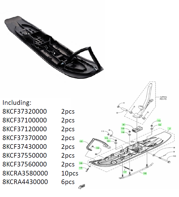 Sidewinder skidpaket Arctic Cat / Yamaha