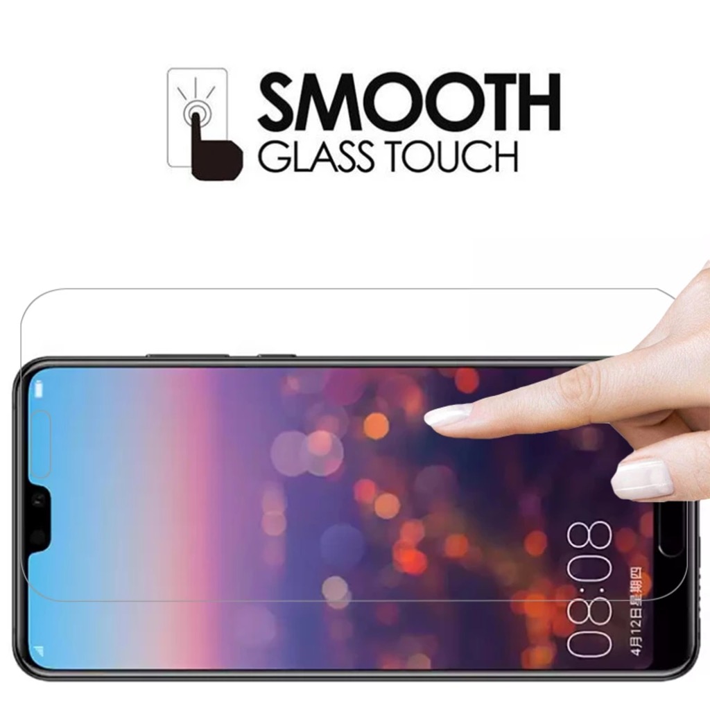 Huawei P20 skärmskydd 9H passar skal fodral hörlurar - 3
