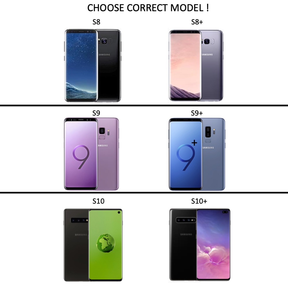 Samsung S22/S21/S20/S10/S9/S8 FE/Ultra/Plus skal fodral slot - - 2