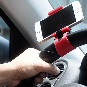 Mobil hållare ratten i bilen, passar mm Iphone telefonhållare