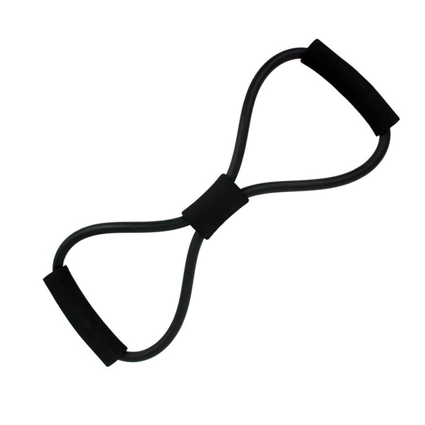 Svart träningsband som är elastiskt - 3