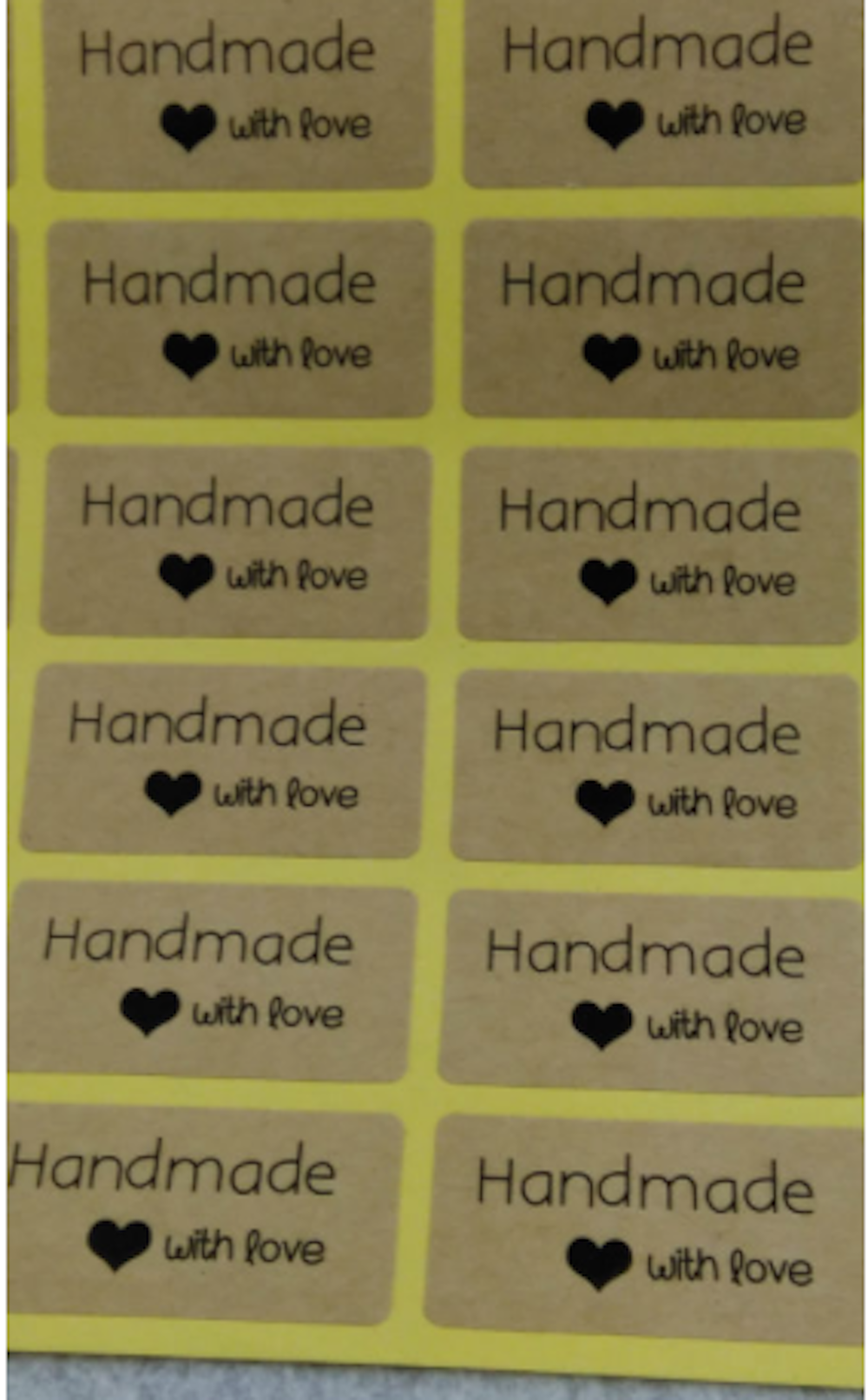 104-pack handmade with love dekoration baka present etiketter - 2