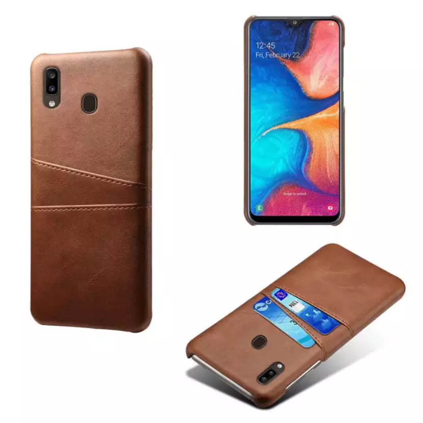 Samsung Galaxy A20e skal fodral skydd skinn kort visa amex - 11