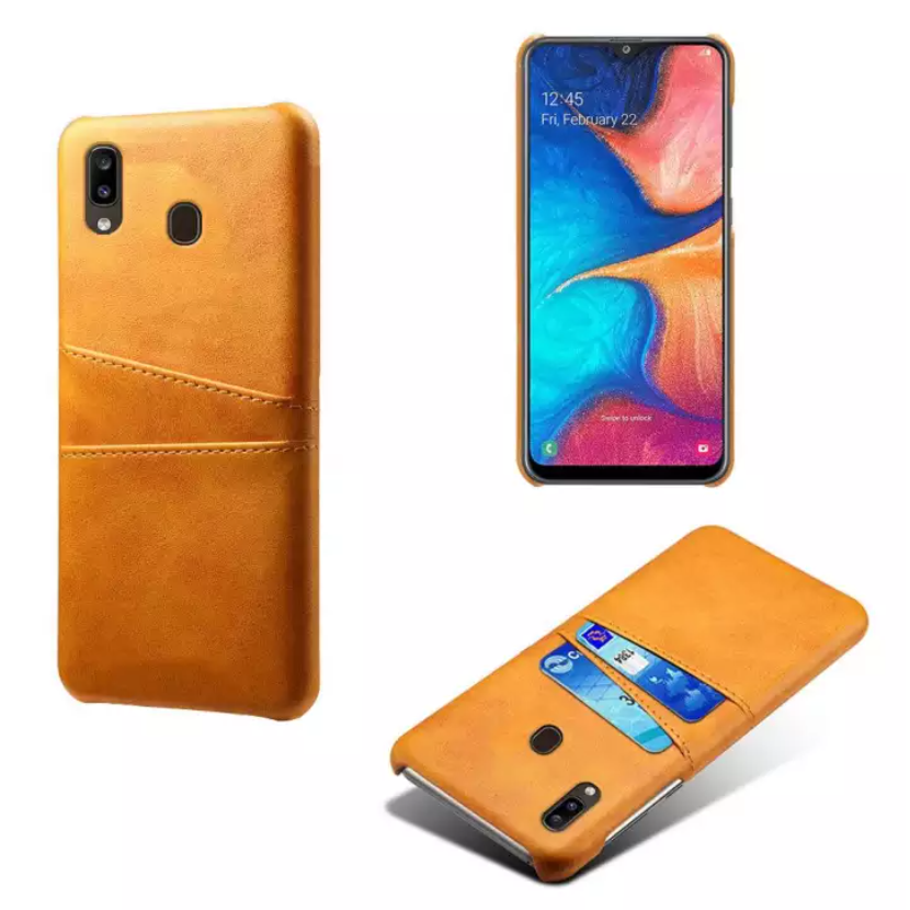 Samsung Galaxy A20e skal fodral skydd skinn kort visa amex - 9