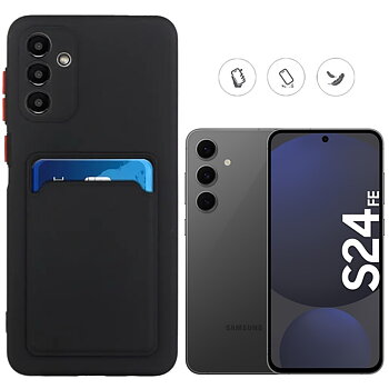 Samsung Galaxy S24 FE skal mobilskal korthållare slot