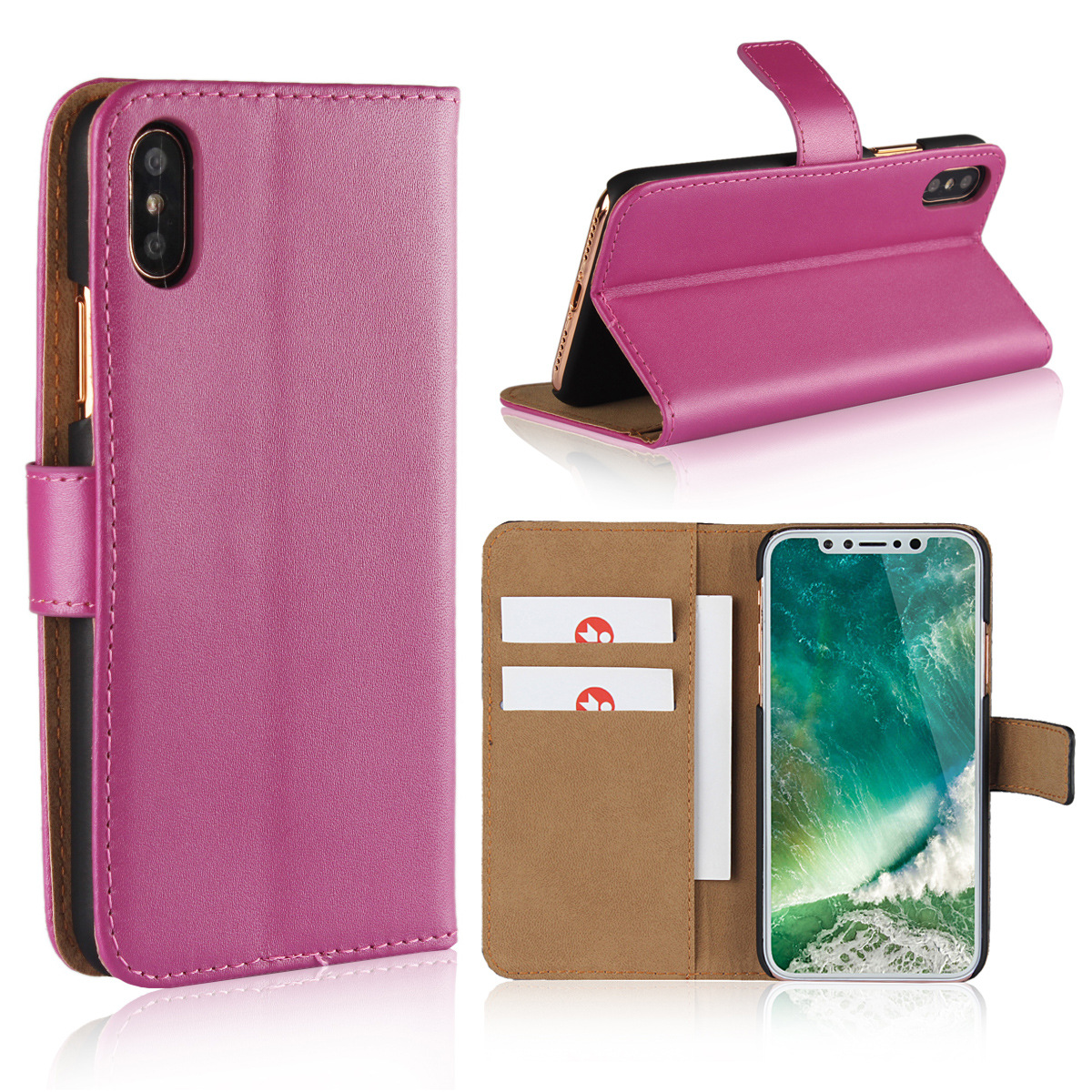 PU-läder / skinn plånboksfodral - alla modeller Iphone Samsung Huawei OnePlus - 11