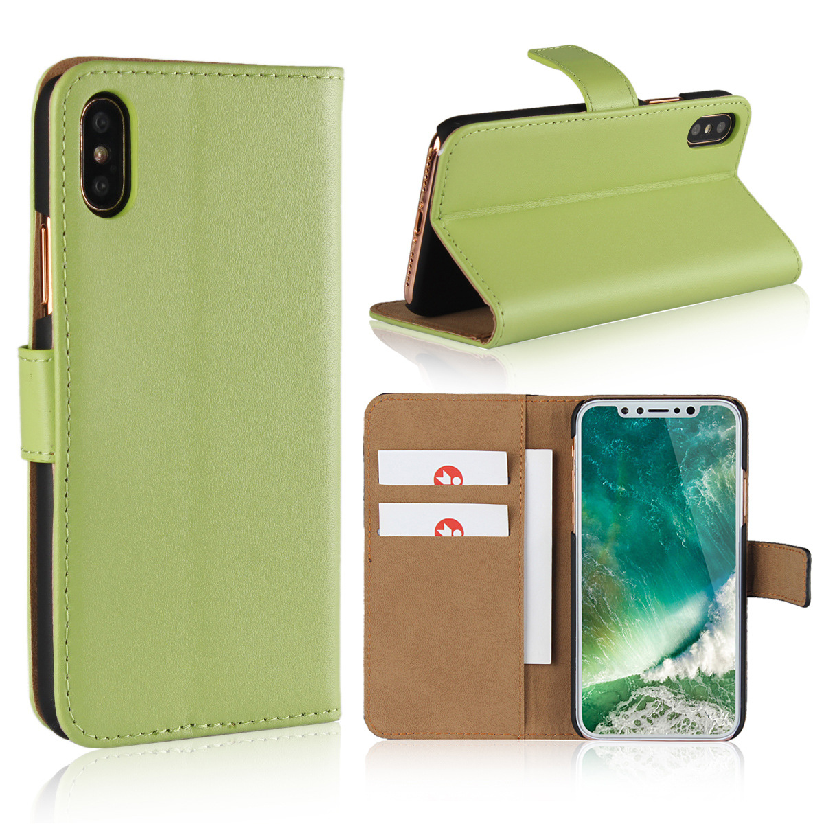 PU-läder / skinn plånboksfodral - alla modeller Iphone Samsung Huawei OnePlus - 12