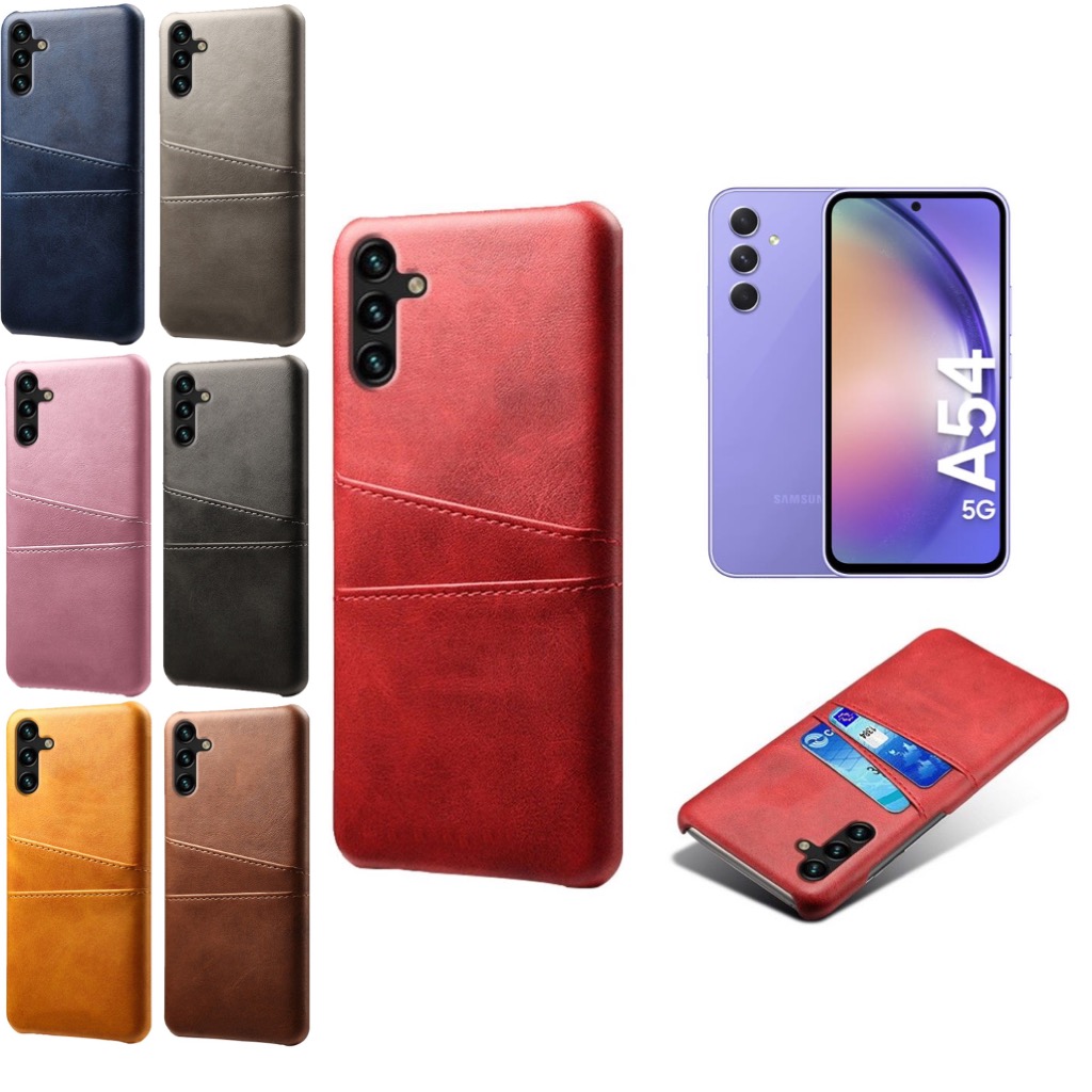 Korthållare Samsung A54 5G skal mobilskal hål laddare hörlurar - 4