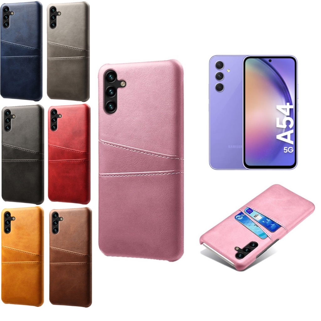 Korthållare Samsung A54 5G skal mobilskal hål laddare hörlurar - 5