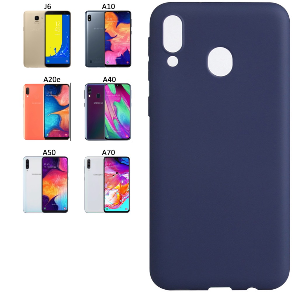 Silikon TPU skal Samsung A20e/A70/A50/A40/A10/J6 fodral turkos