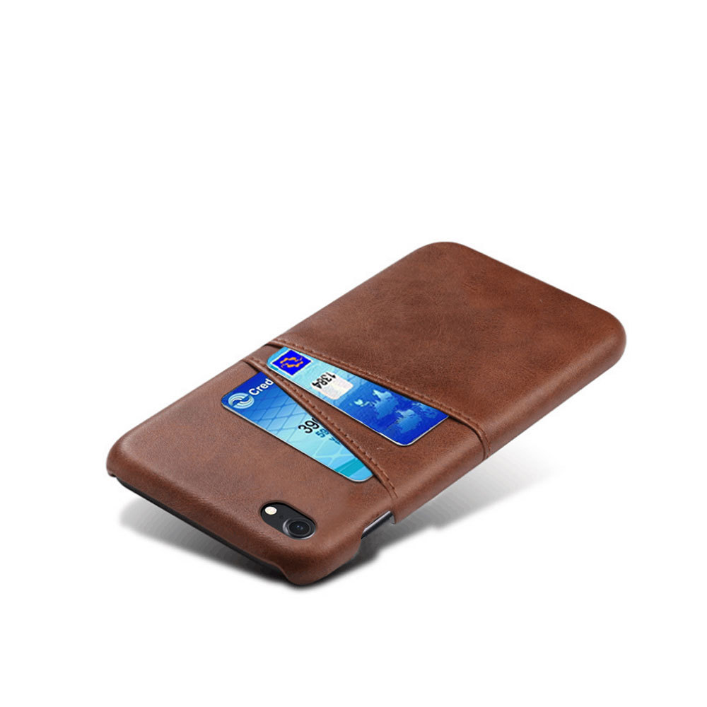 Iphone SE gen2 2020 skydd skal fodral skinn för kort visa mastercard  - 12