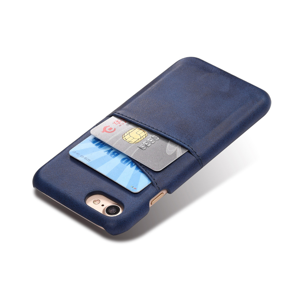 Iphone SE gen2 2020 skydd skal fodral skinn för kort visa mastercard  - 9