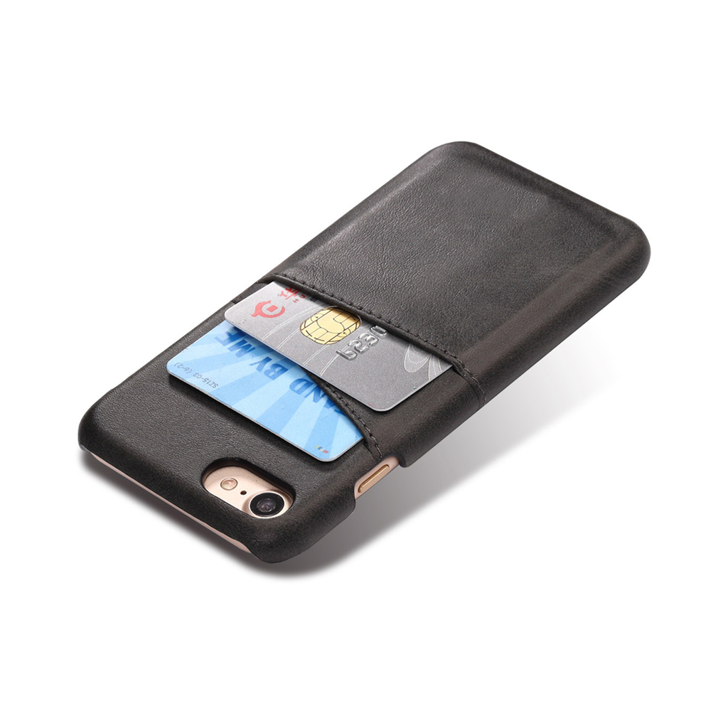 Iphone SE gen2 2020 skydd skal fodral skinn för kort visa mastercard  - 8