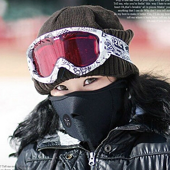 Vindtät ansiktsmask svart unisex vinter skidor motorcykel vind 
