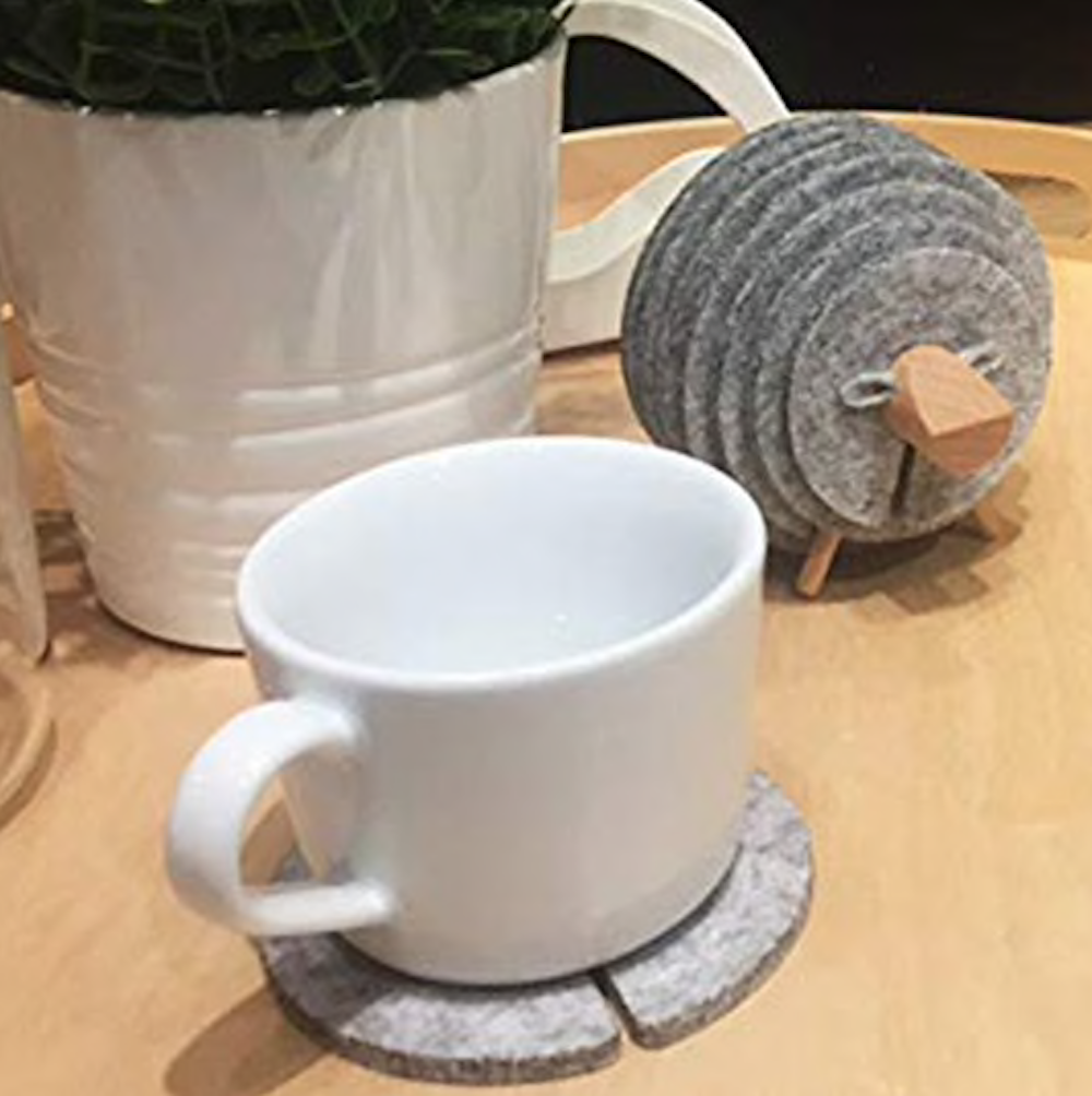 Hållare och svarta glasunderlägg, får / lamm - 3