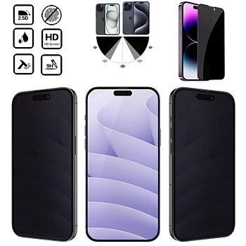 Iphone 15 Pro/ProMax/Plus/skal skärmskydd privacy -