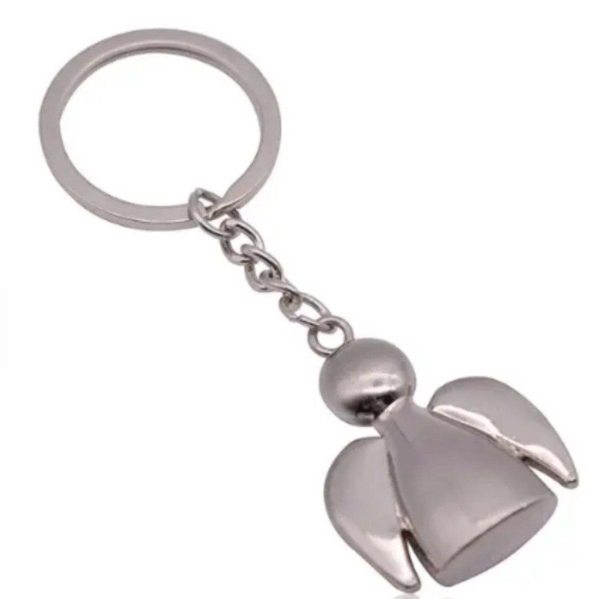 Nyckelring med silverfärgad ängel - 2
