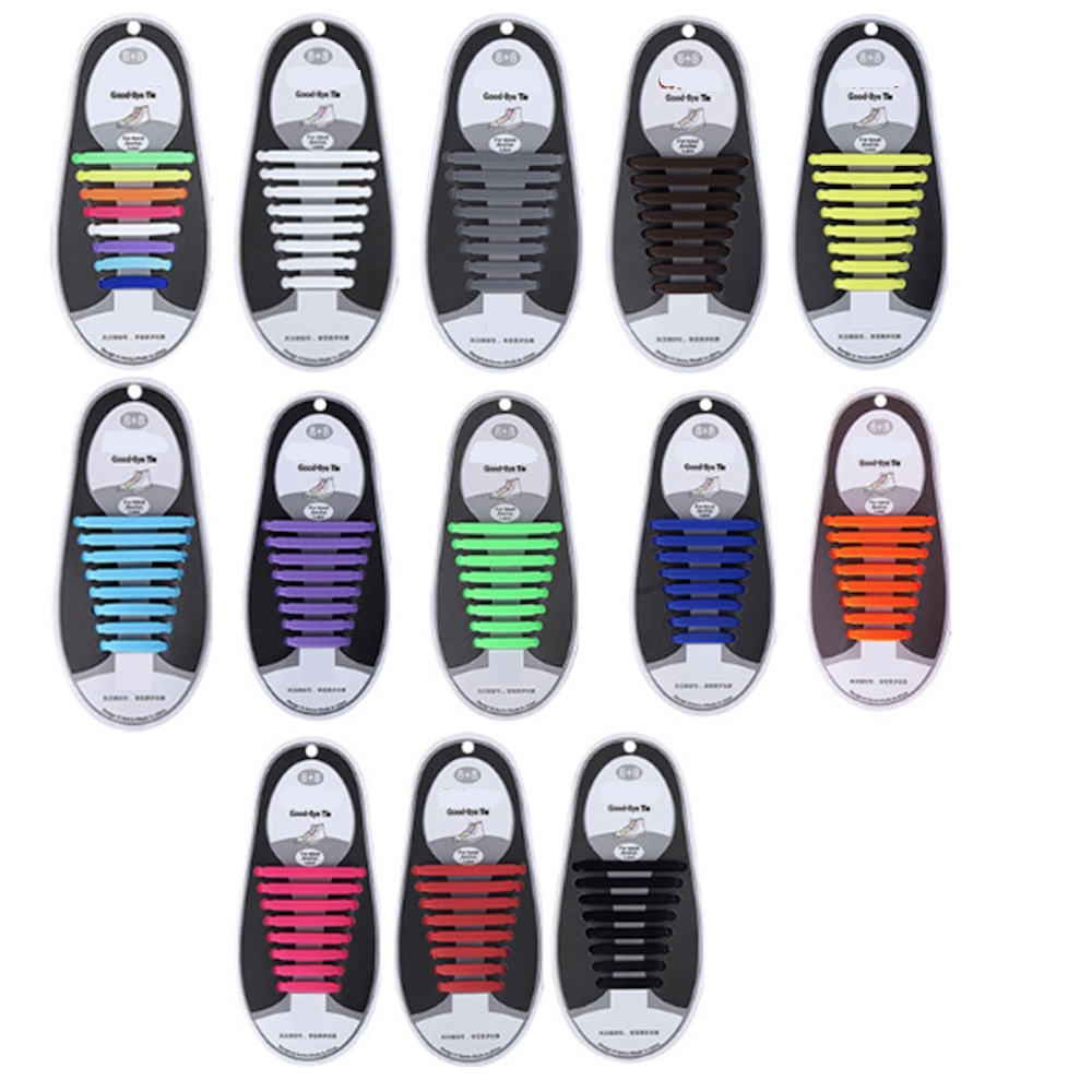 Elatiska silicone skosnöre unisex barn sommar - 4