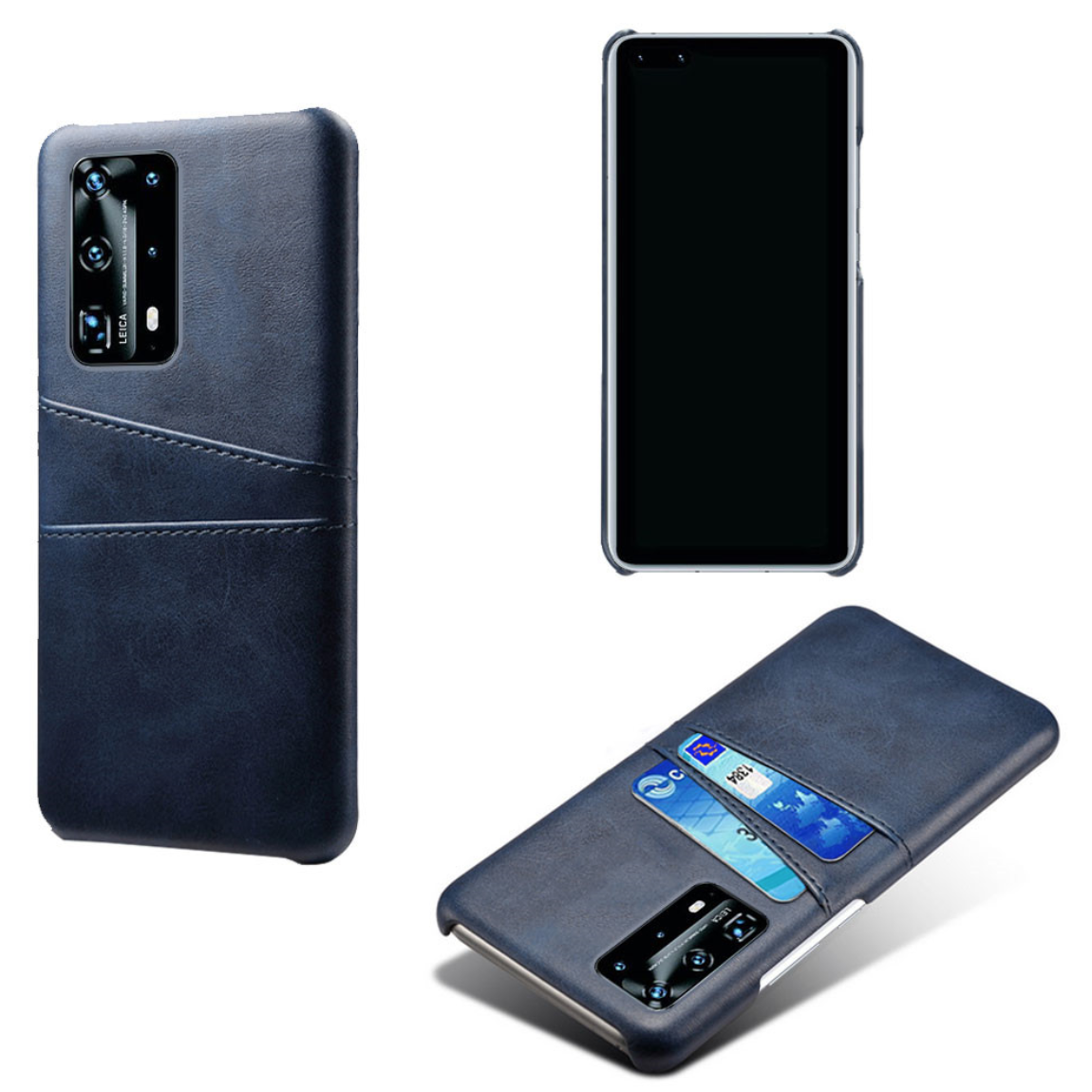 Huawei P40 Pro skal fodral skydd skinn läder kort kredit visa - 5