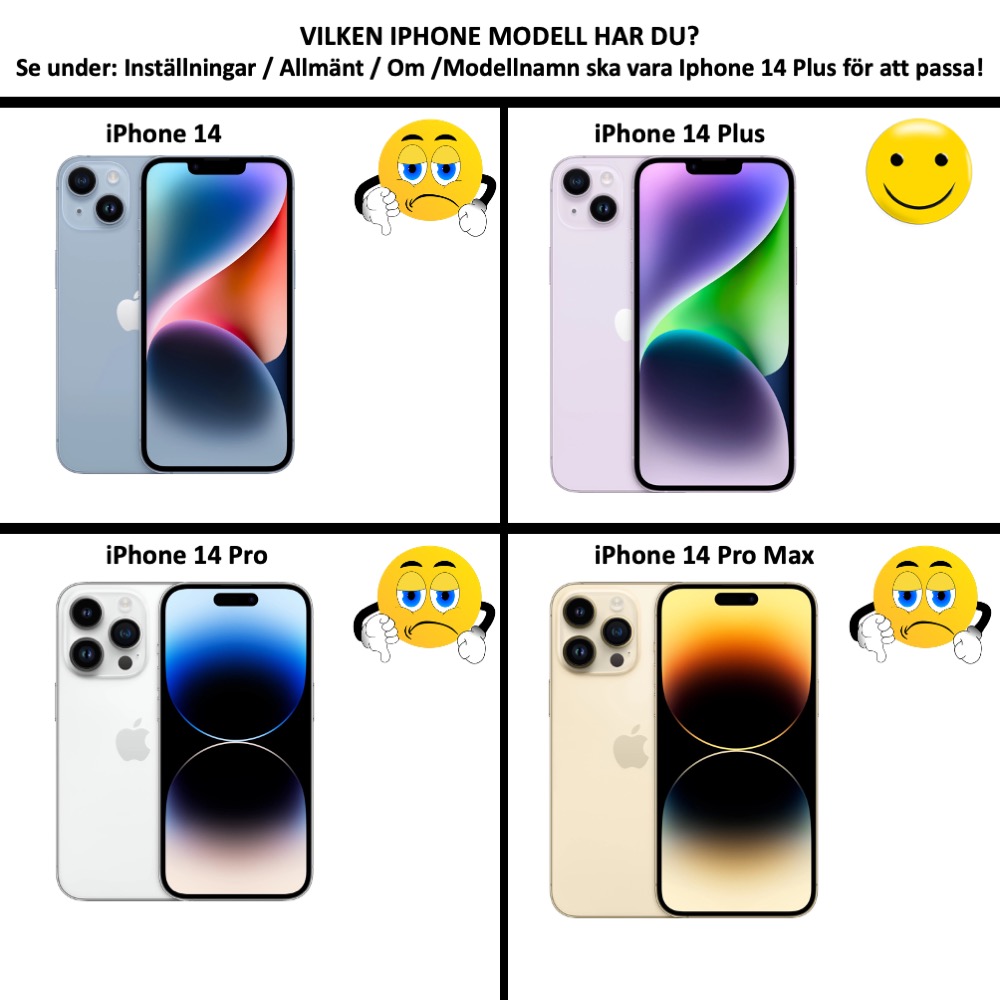 iPhone 14 Plus plånboksfodral plånbok fodral skal kort - 2