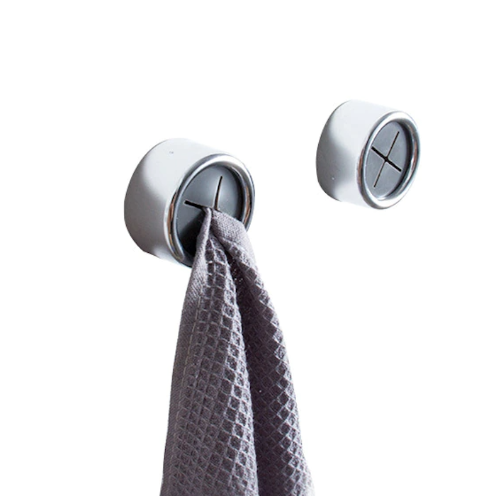 2 pack disktrase hållare, silvrig - 2