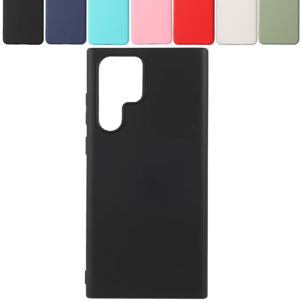 Silikon TPU skal Samsung S22 Ultra fodral mobilskal skärmskydd - 3
