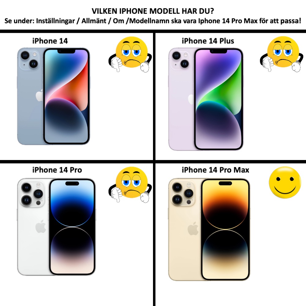 iPhone 14 Pro Max plånboksfodral plånbok fodral skal - 2