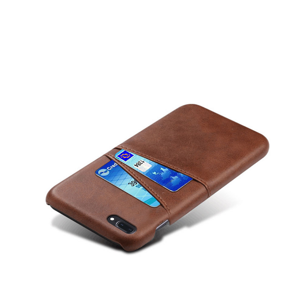 Iphone 7 Plus 8 Plus + skydd skal fodral kort visa mastercard  - 24