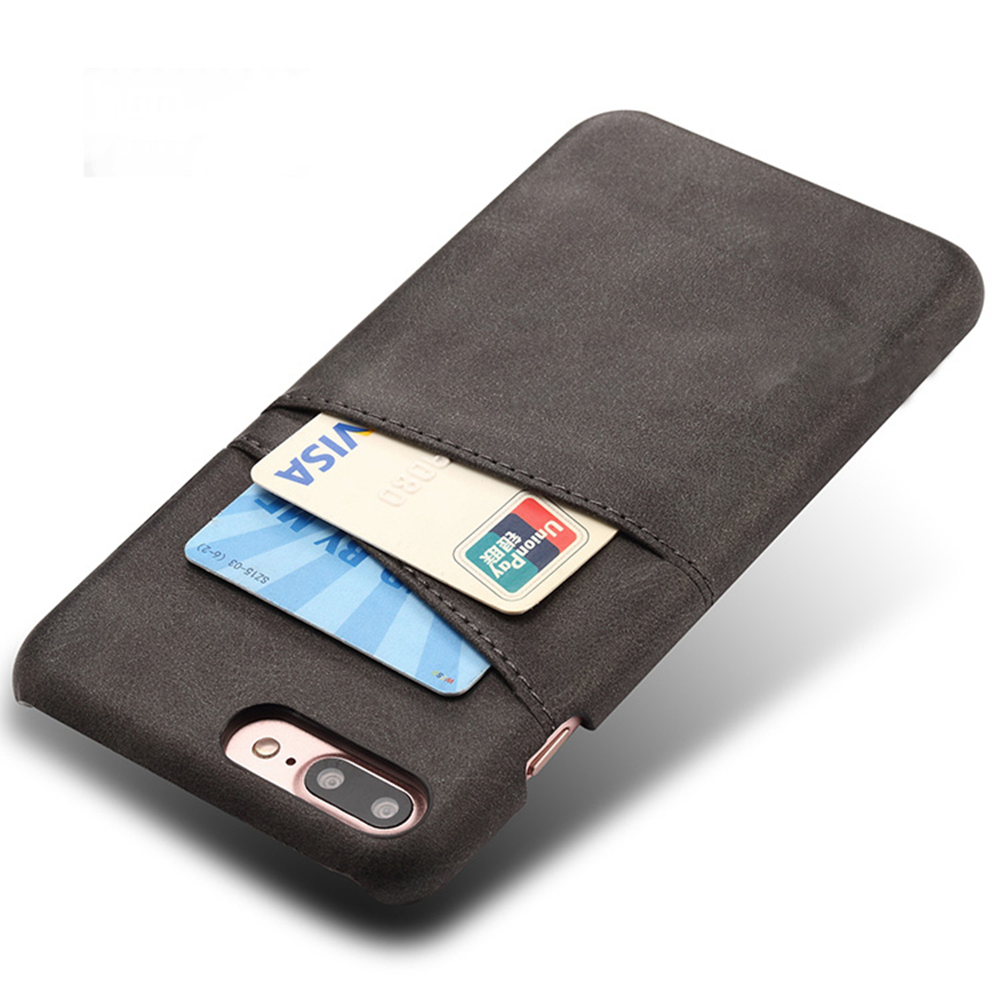Iphone 7 Plus 8 Plus + skydd skal fodral kort visa mastercard  - 2