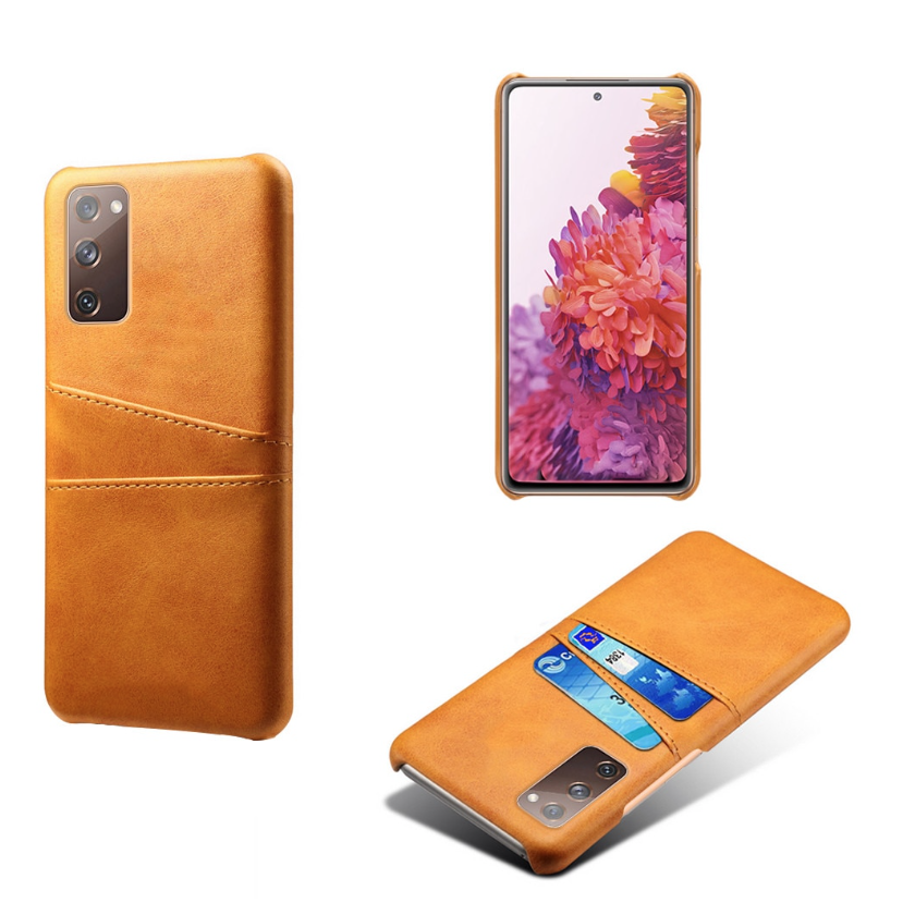 Samsung S20 Ultra skydd skal fodral skinn kort visa amex mastercard - 10