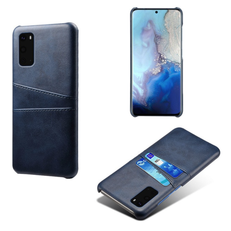 Samsung S20 Ultra skydd skal fodral skinn kort visa amex mastercard - 6