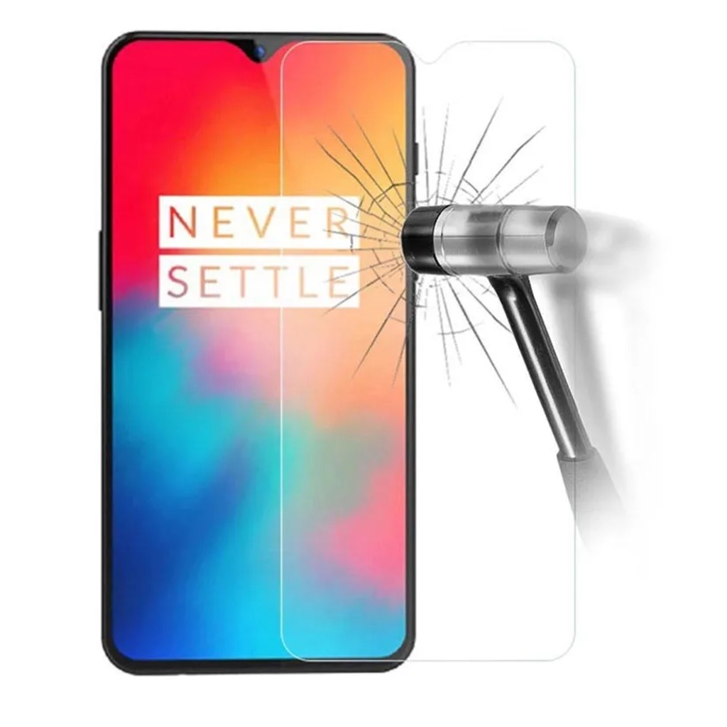 OnePlus 6T skärmskydd 9H passar skal fodral hörlurar - 5
