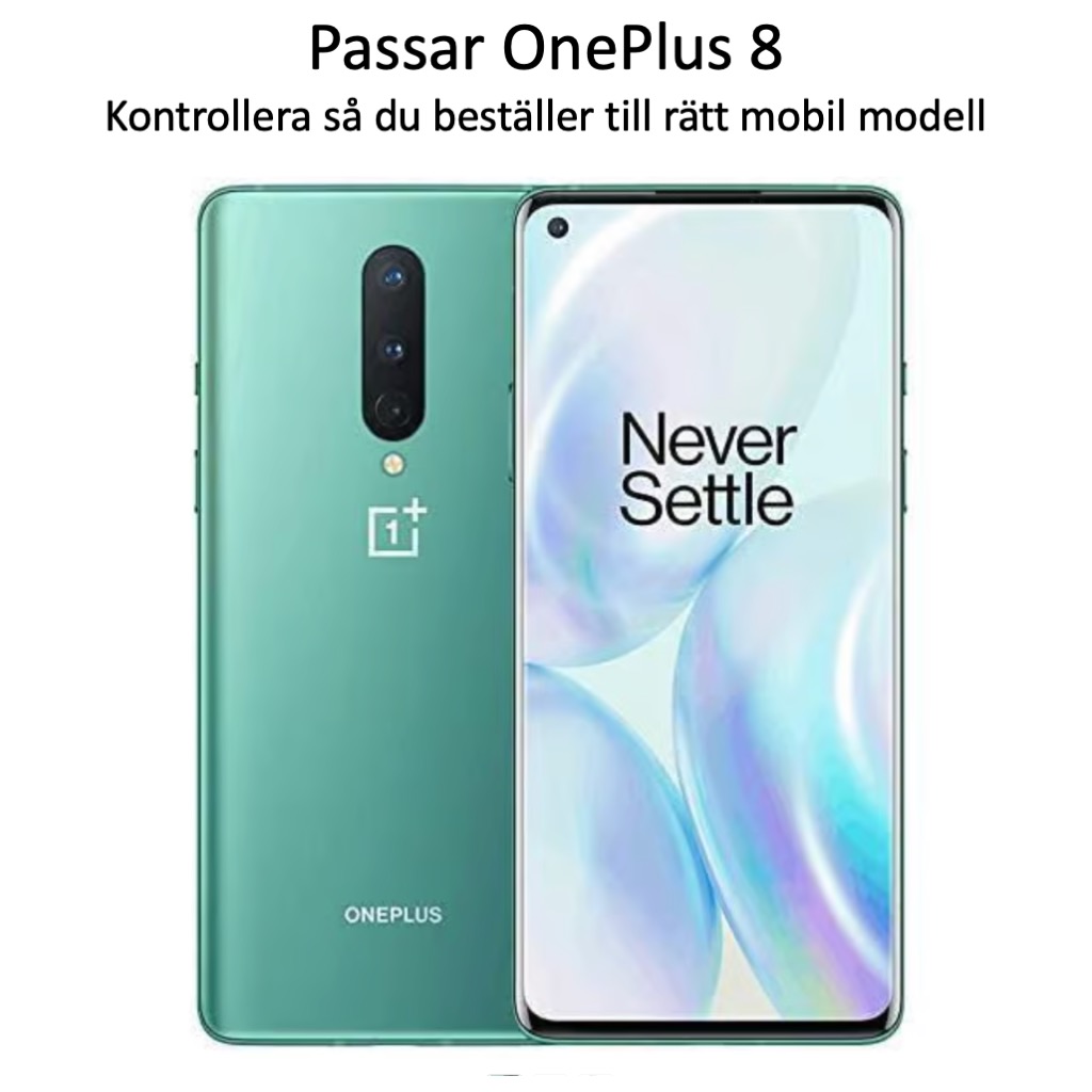 OnePlus 8 skärmskydd 9H passar skal fodral hörlurar - 2