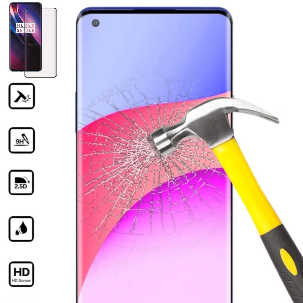 OnePlus 8 skärmskydd 9H passar skal fodral hörlurar