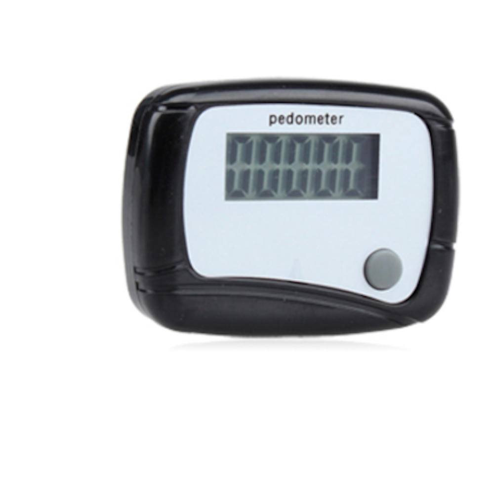 Stegräknare / pedometer svart och vit - 2