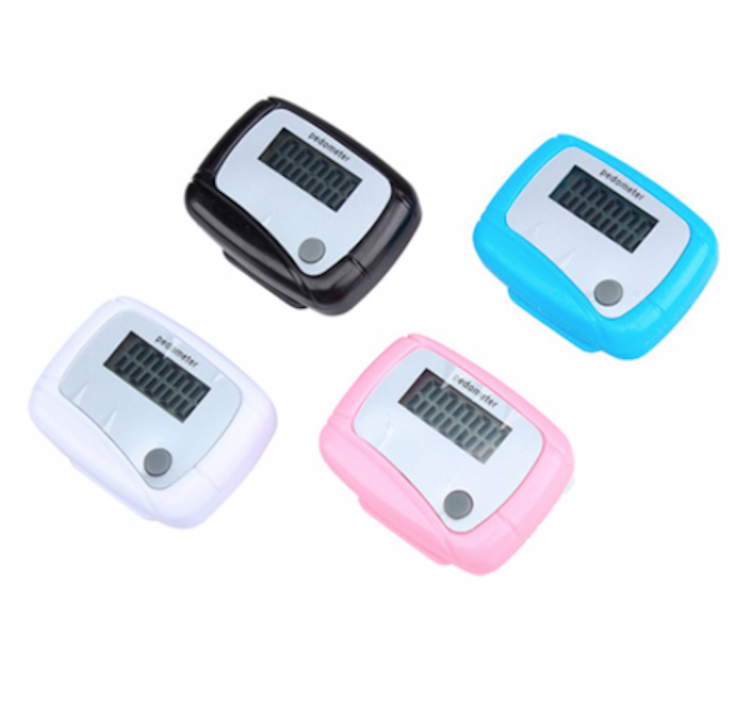 Stegräknare / pedometer svart och vit