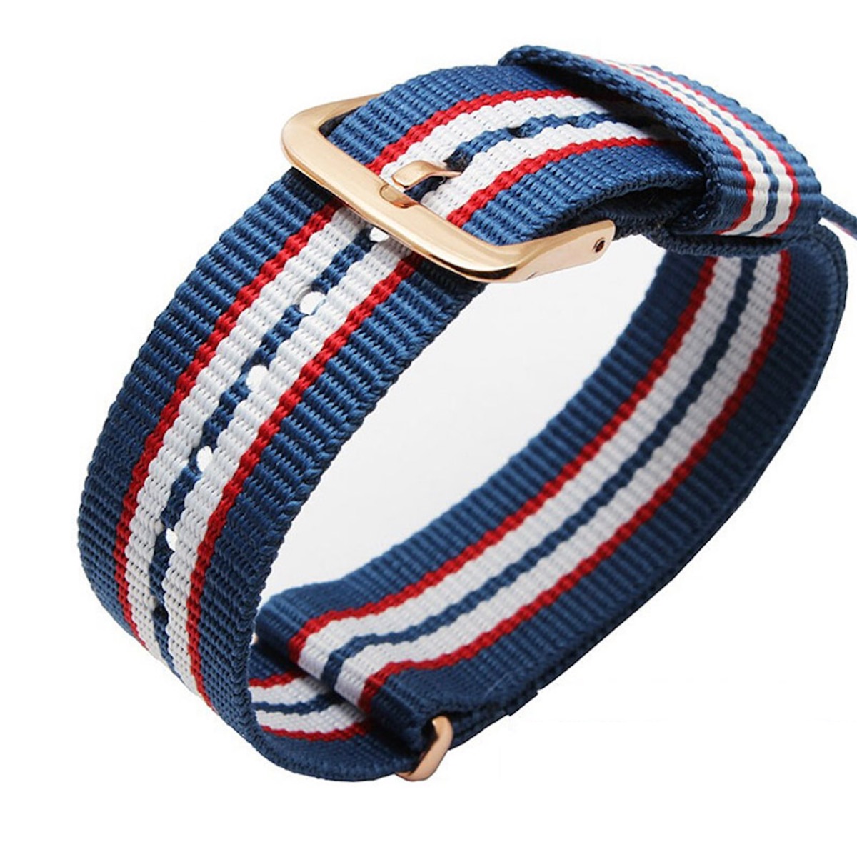 Natoband herr klocka 20 mm guld spänne