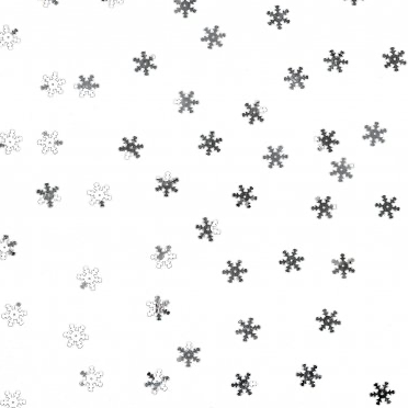 100 pack konfetti snöflinga, silverfärgad - 4