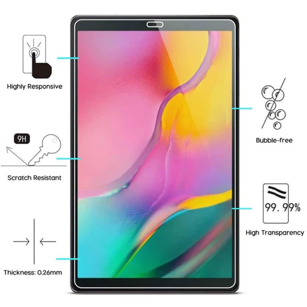 Samsung Galaxy Tab A 10.1 (2019) skärmskydd 9H - 3