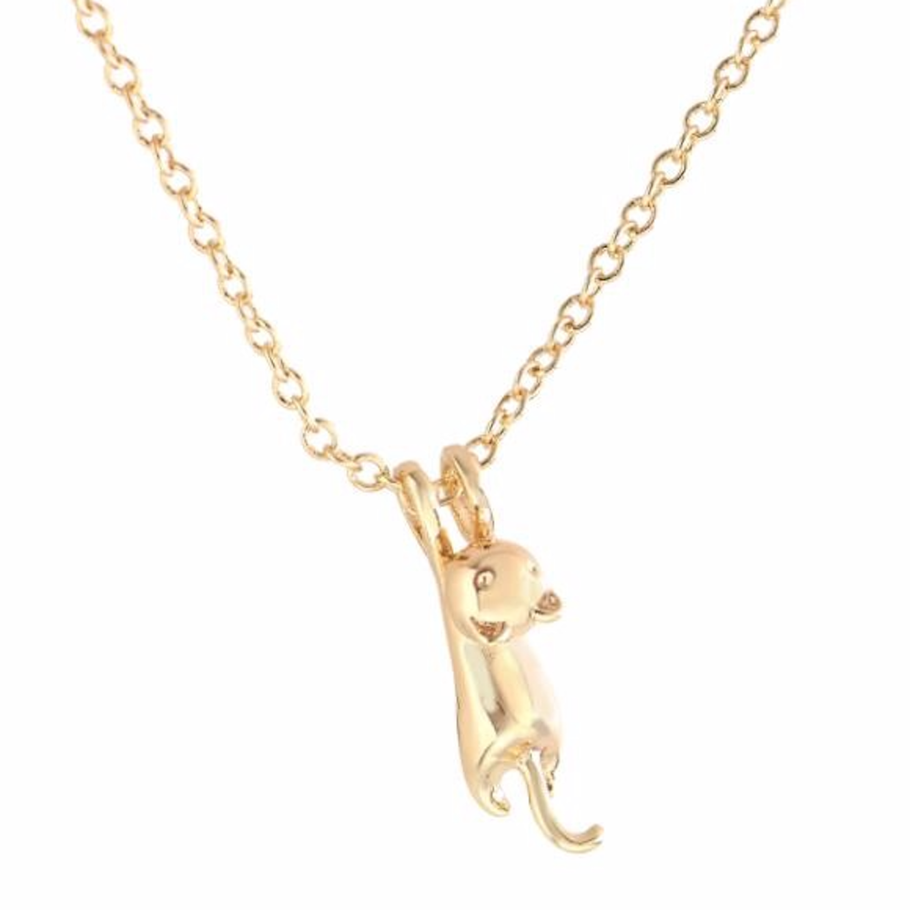 Halsband guldf. med katt