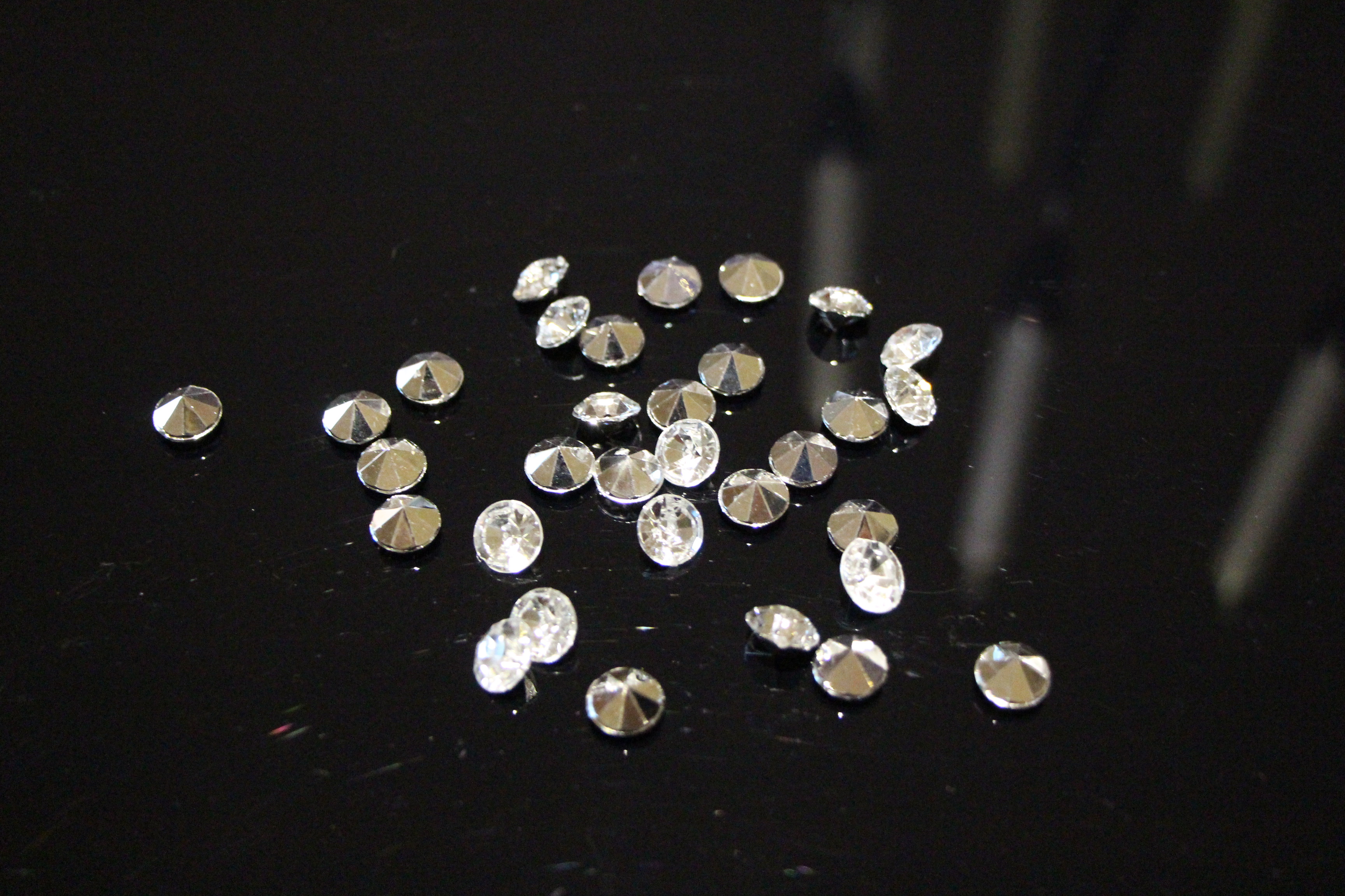 100 pack diamanter silver bordsdekorationer fest dop bröllop - 2