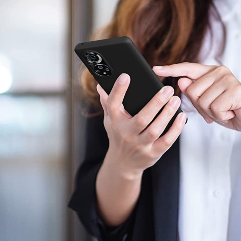 Huawei Nova 9 skal silikon fodral skärmskydd svart - - 5