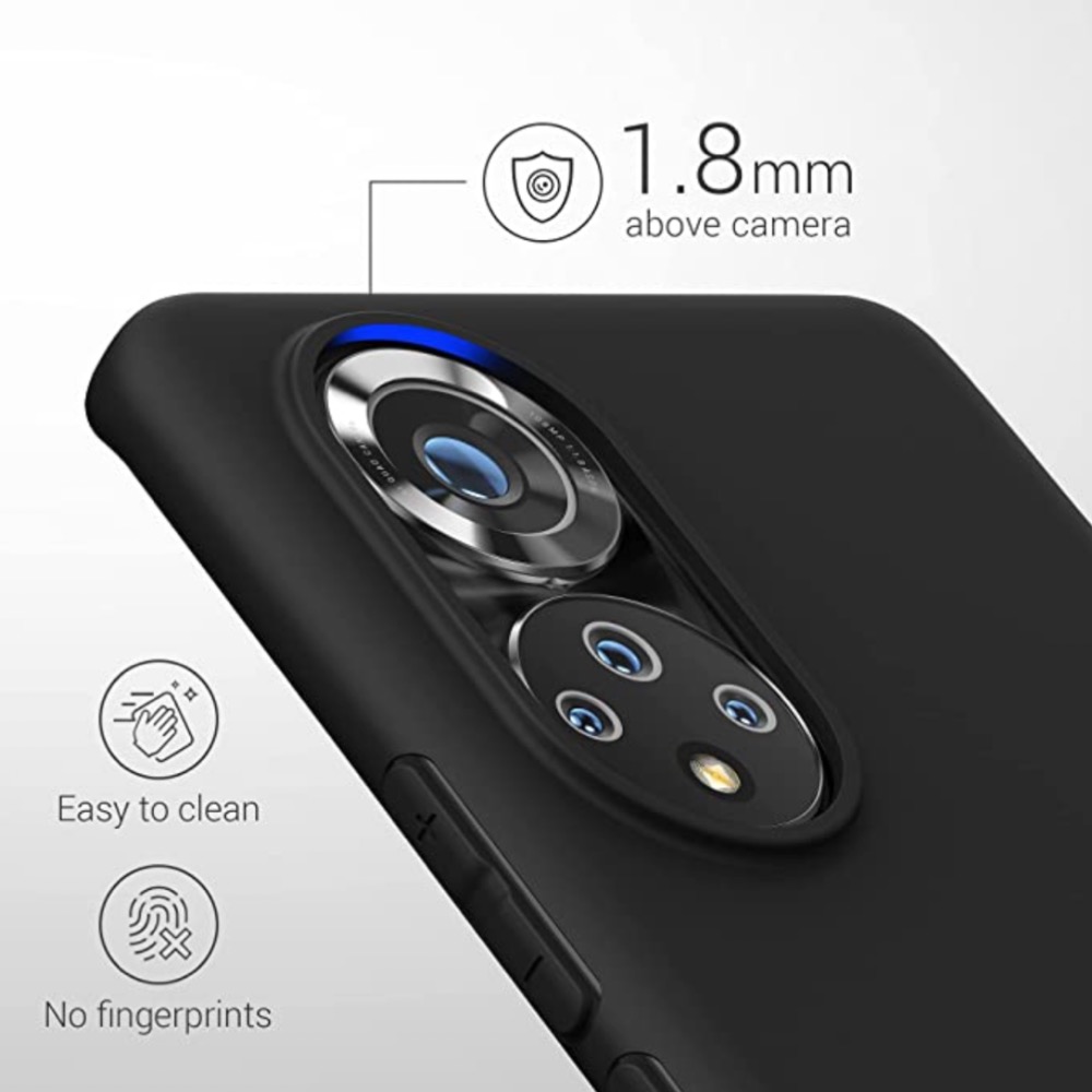 Huawei Nova 9 skal silikon fodral skärmskydd svart - - 3