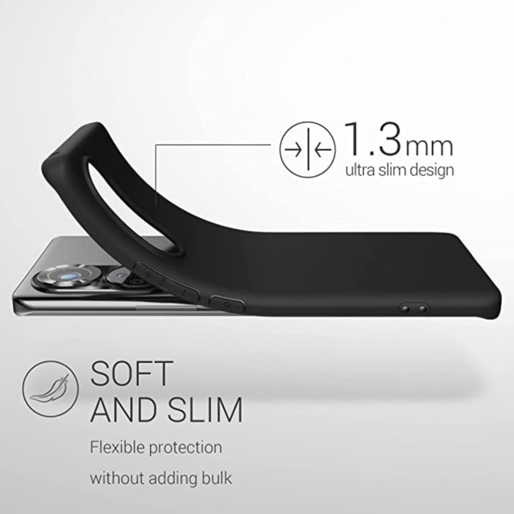 Huawei Nova 9 skal silikon fodral skärmskydd svart - - 4