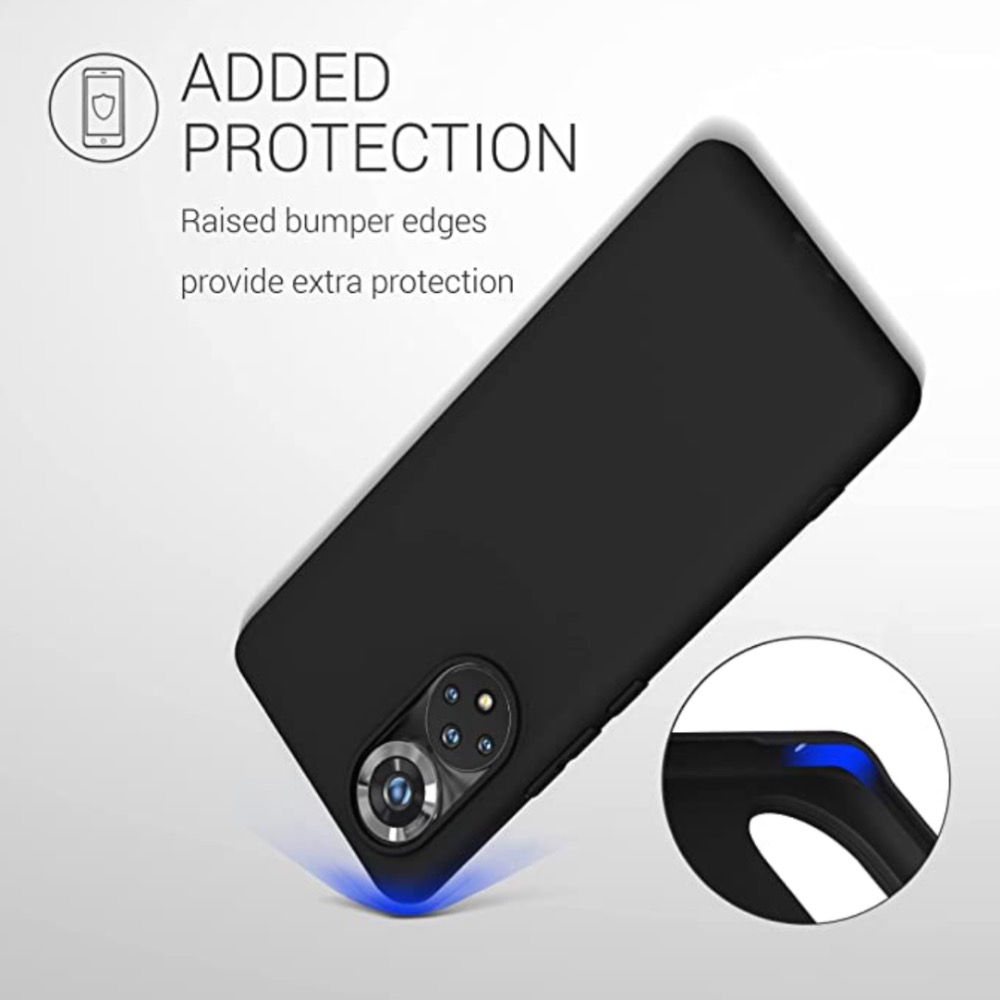 Huawei Nova 9 skal silikon fodral skärmskydd svart - - 6