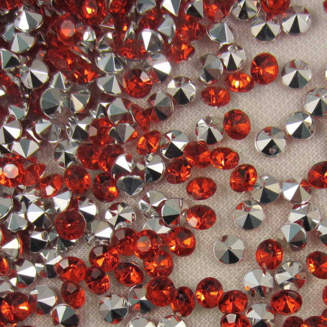 100 pack diamanter röd/ metall