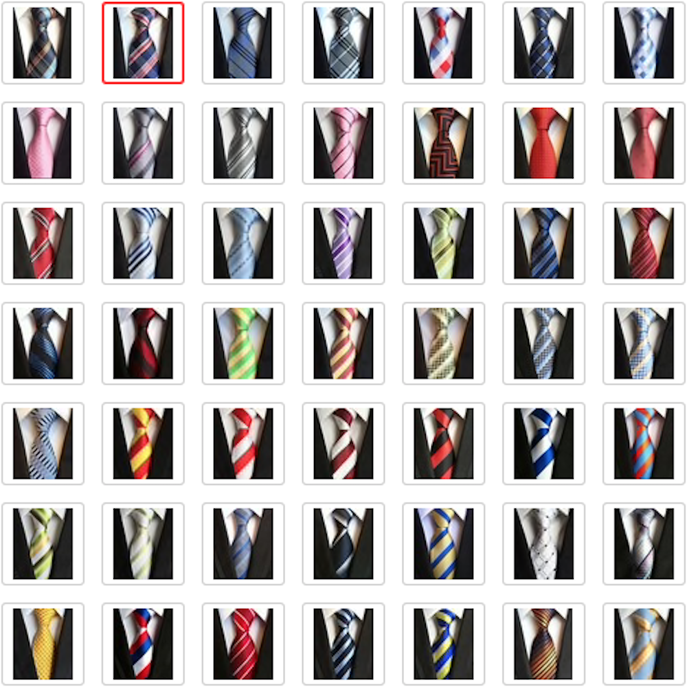 Slips polyester många olika färger och mönster Röd svart randig 8fbb